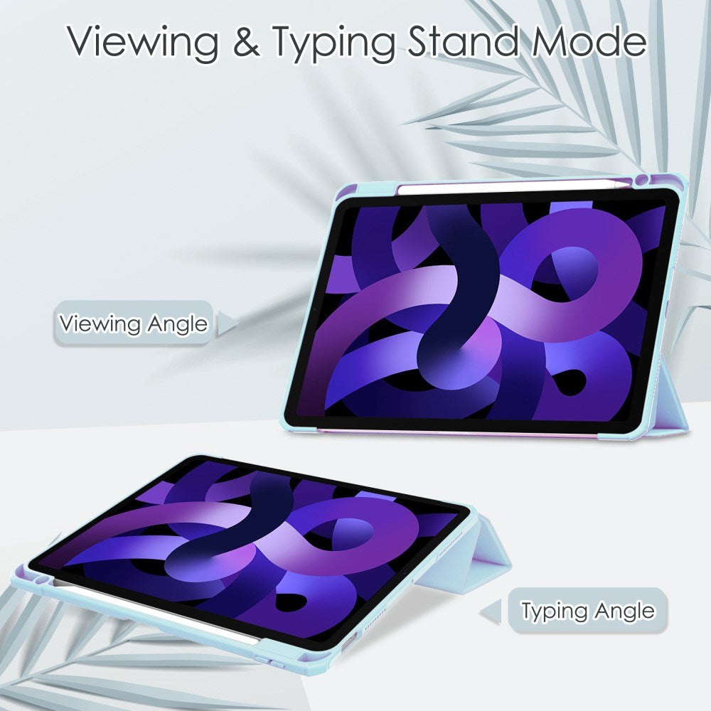 EIDERWOOD iPad Air 11" (2026 / 2025 / 2024) Hybrid Cover m. Pen Holder - Lyse Blå & Gennemsigtig