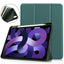 EIDERWOOD iPad Air 11" (2025 / 2024) Litchi Tri-Fold Læder Cover m. Apple Pencil Holder - Grøn