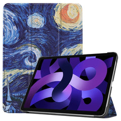 EIDERWOOD iPad Air 11" (2025 / 2024) Tri-Fold Kunstlæder Cover m. Vågeblus Funktion - Maleri