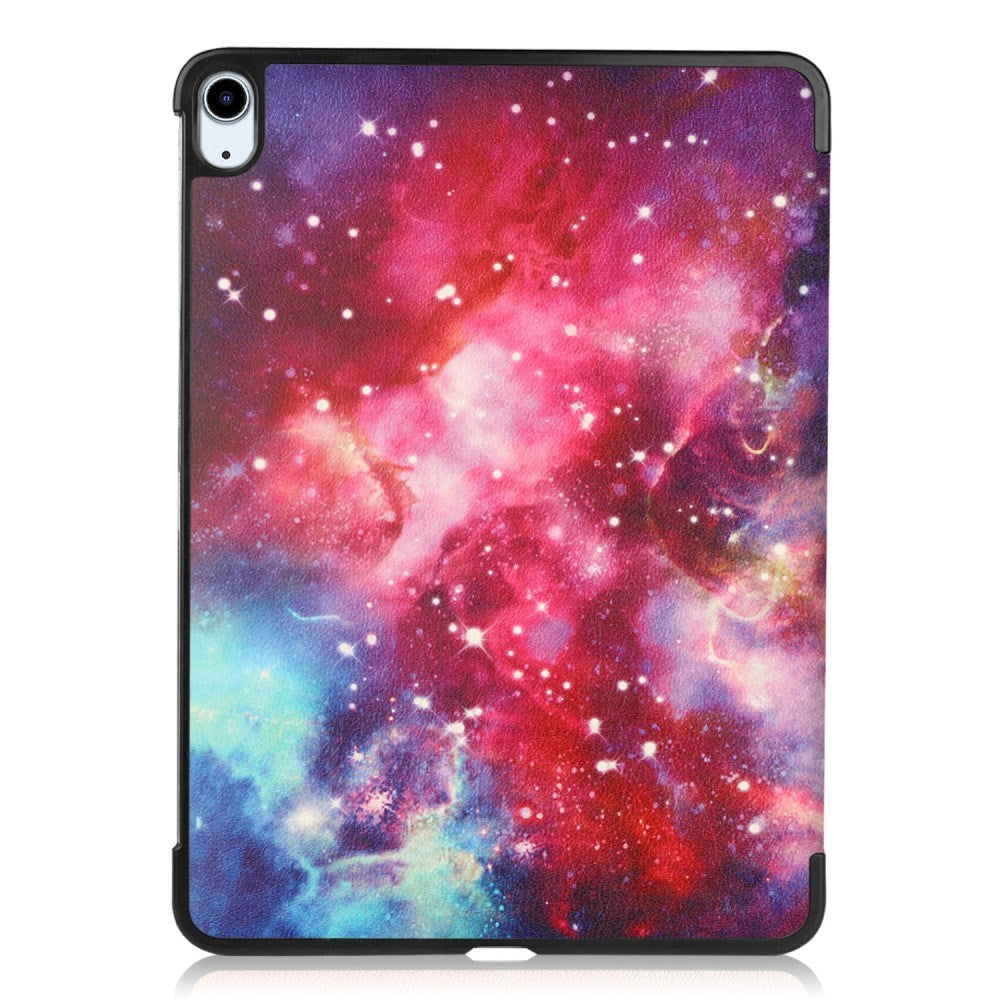 EIDERWOOD iPad Air 11" (2026 / 2025 / 2024) Tri-Fold Kunstlæder Cover m. Vågeblus Funktion - Galakse