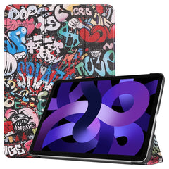 EIDERWOOD iPad Air 11" (2025 / 2024) Tri-Fold Kunstlæder Cover m. Vågeblus Funktion - Graffiti