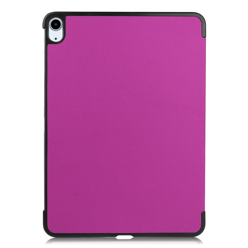EIDERWOOD iPad Air 11" (2026 / 2025 / 2024) Litchi Tri-Fold Læder Cover - Lilla