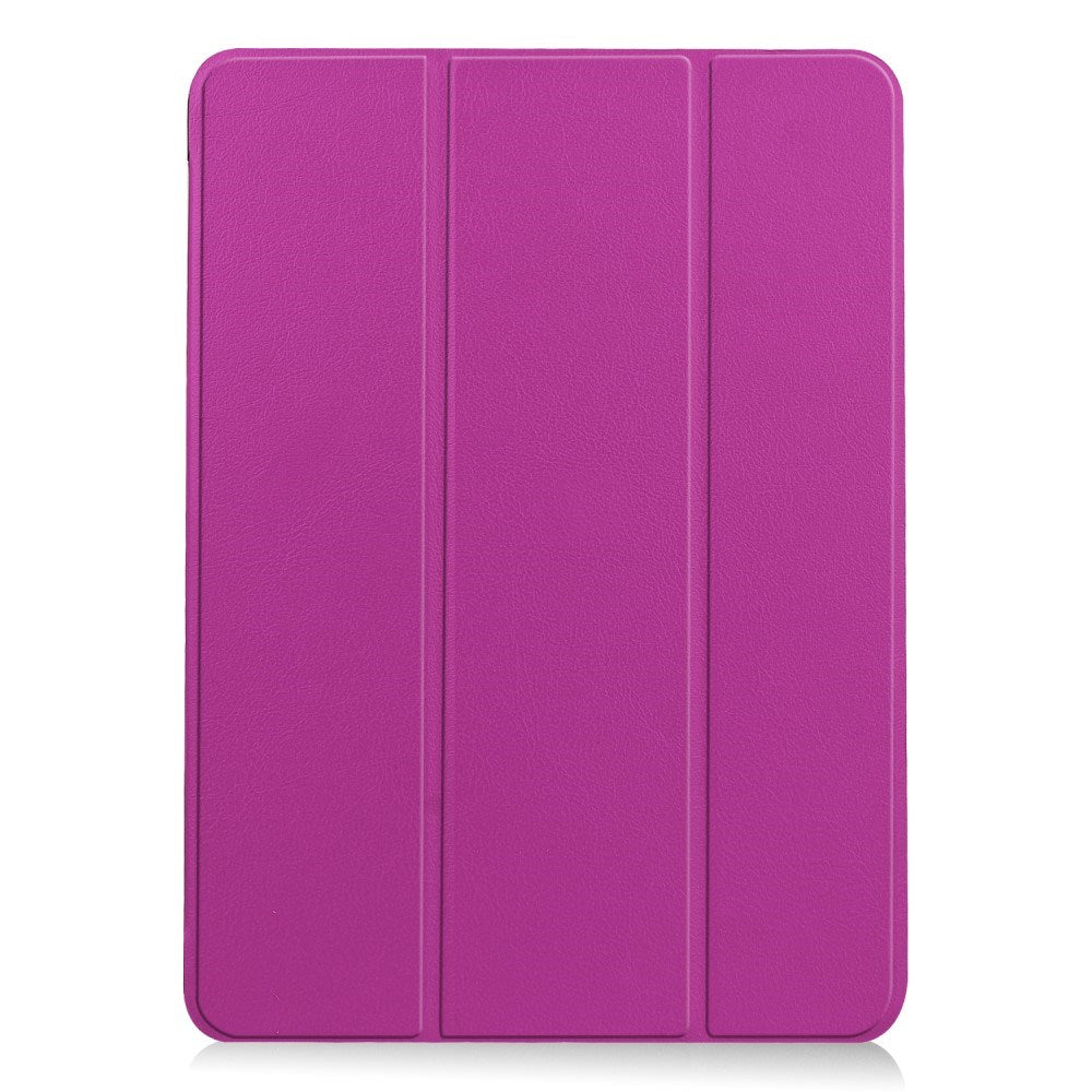 EIDERWOOD iPad Air 11" (2026 / 2025 / 2024) Litchi Tri-Fold Læder Cover - Lilla