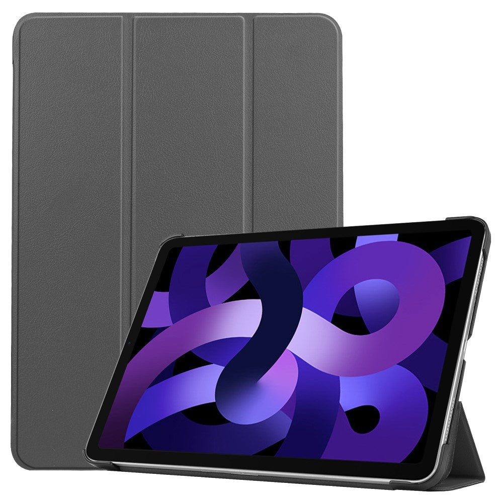 EIDERWOOD iPad Air 11" (2026 / 2025 / 2024) Litchi Tri-Fold Læder Cover - Grå