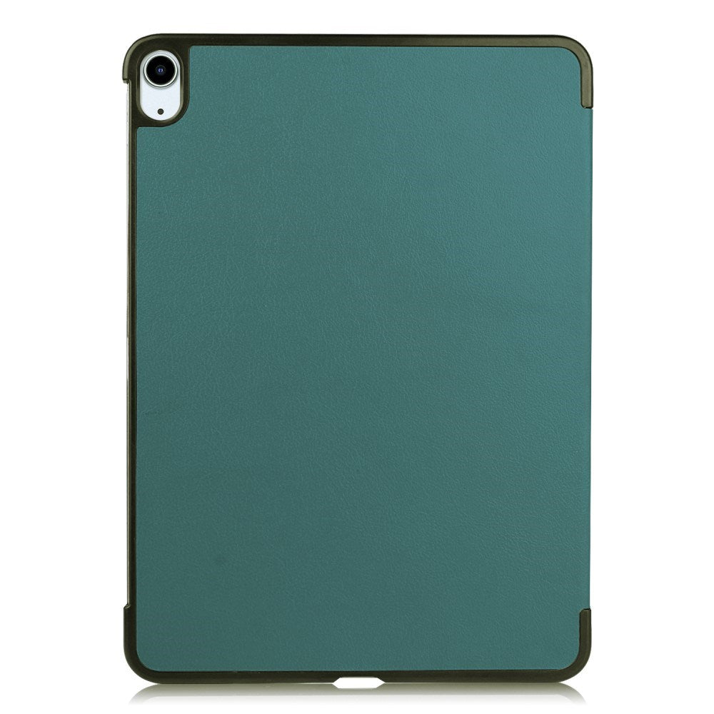 EIDERWOOD iPad Air 11" (2026 / 2025 / 2024) Litchi Tri-Fold Læder Cover - Grøn