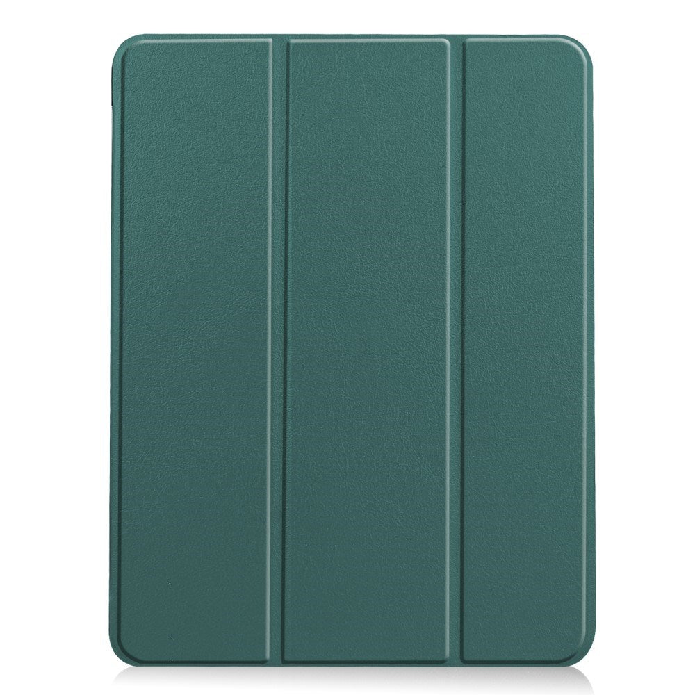 EIDERWOOD iPad Air 11" (2026 / 2025 / 2024) Litchi Tri-Fold Læder Cover - Grøn