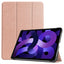 EIDERWOOD iPad Air 11" (2025 / 2024) Litchi Tri-Fold Læder Cover - Rose Gold