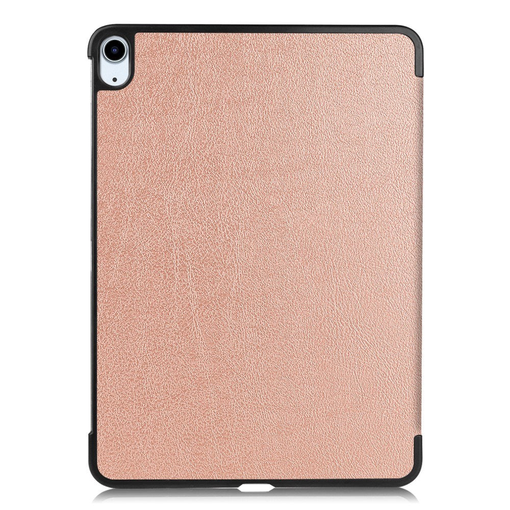 EIDERWOOD iPad Air 11" (2026 / 2025 / 2024) Litchi Tri-Fold Læder Cover - Rose Gold