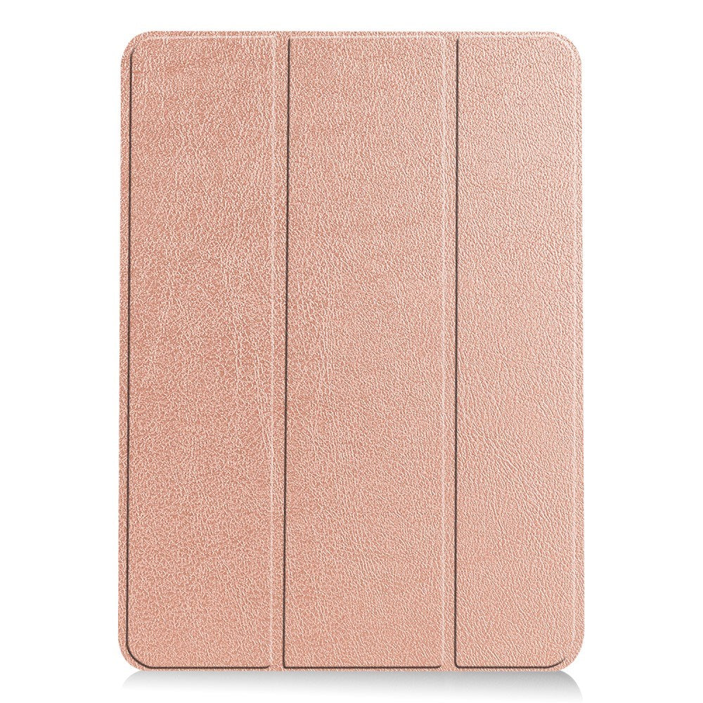 EIDERWOOD iPad Air 11" (2026 / 2025 / 2024) Litchi Tri-Fold Læder Cover - Rose Gold