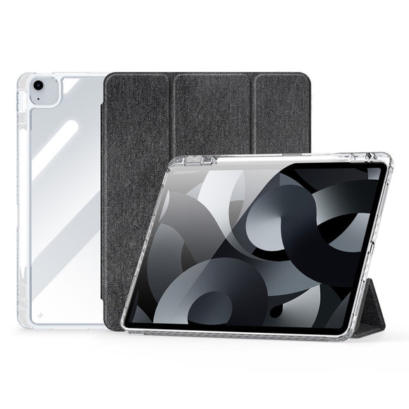 iPad Air 13" (2026 / 2025 / 2024) Tri-Fold Cover - DUX DUCIS Unid Series - Gennemsigtig / Sort