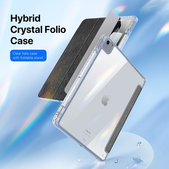 iPad Air 13" (2026 / 2025 / 2024) Tri-Fold Cover - DUX DUCIS Unid Series - Gennemsigtig / Sort