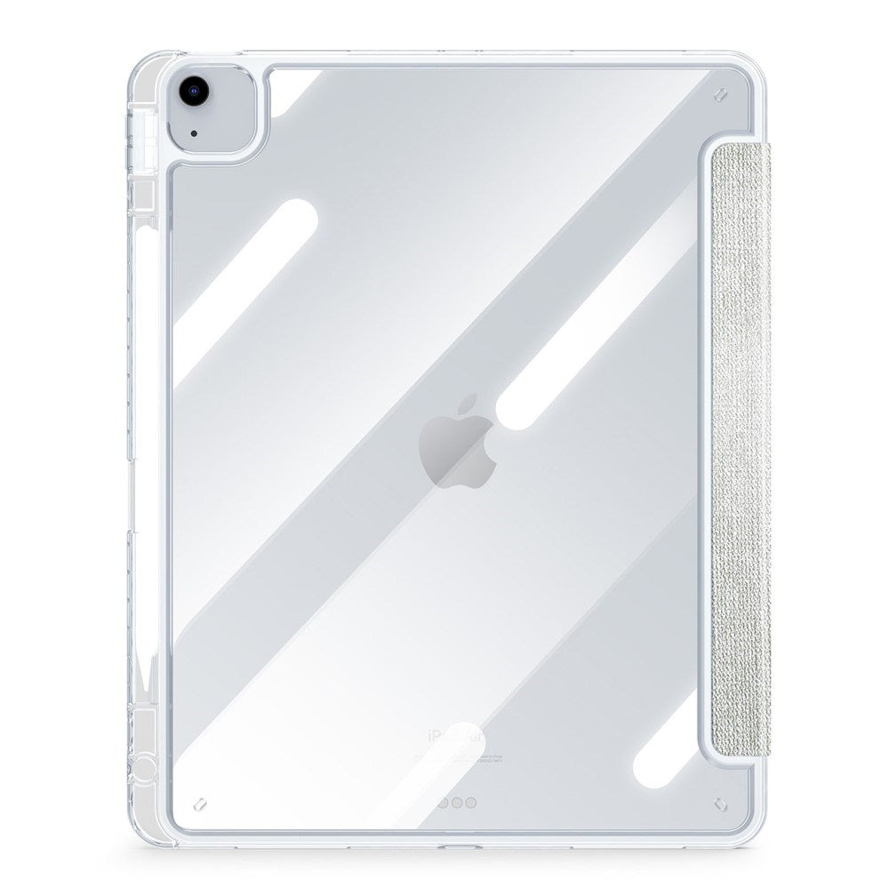 iPad Air 13" (2026 / 2025 / 2024) Tri-Fold Cover - DUX DUCIS Unid Series - Gennemsigtig / Grøn