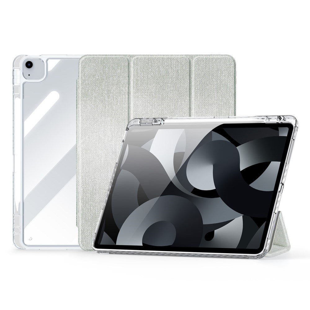 iPad Air 13" (2026 / 2025 / 2024) Tri-Fold Cover - DUX DUCIS Unid Series - Gennemsigtig / Grøn