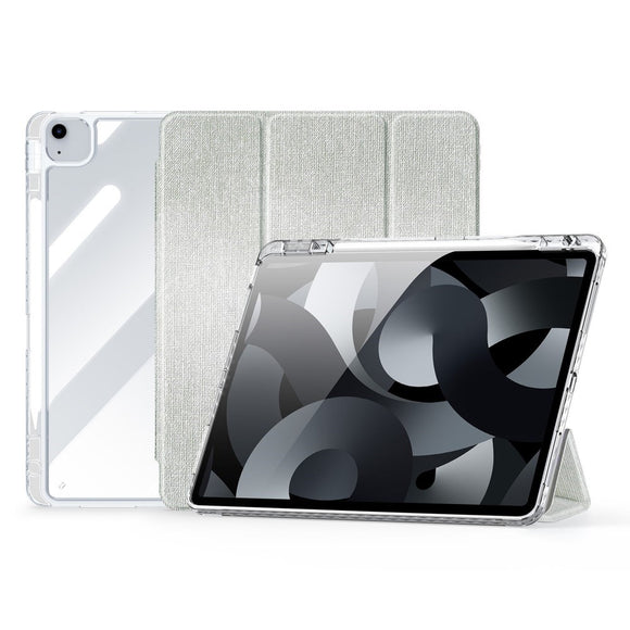 iPad Air 13" (2026 / 2025 / 2024) Tri-Fold Cover - DUX DUCIS Unid Series - Gennemsigtig / Grøn
