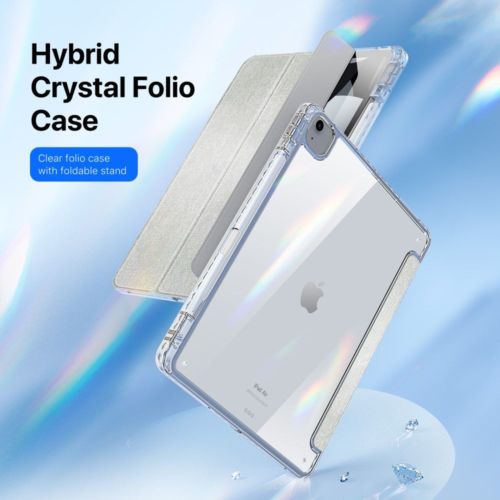 iPad Air 13" (2026 / 2025 / 2024) Tri-Fold Cover - DUX DUCIS Unid Series - Gennemsigtig / Grøn