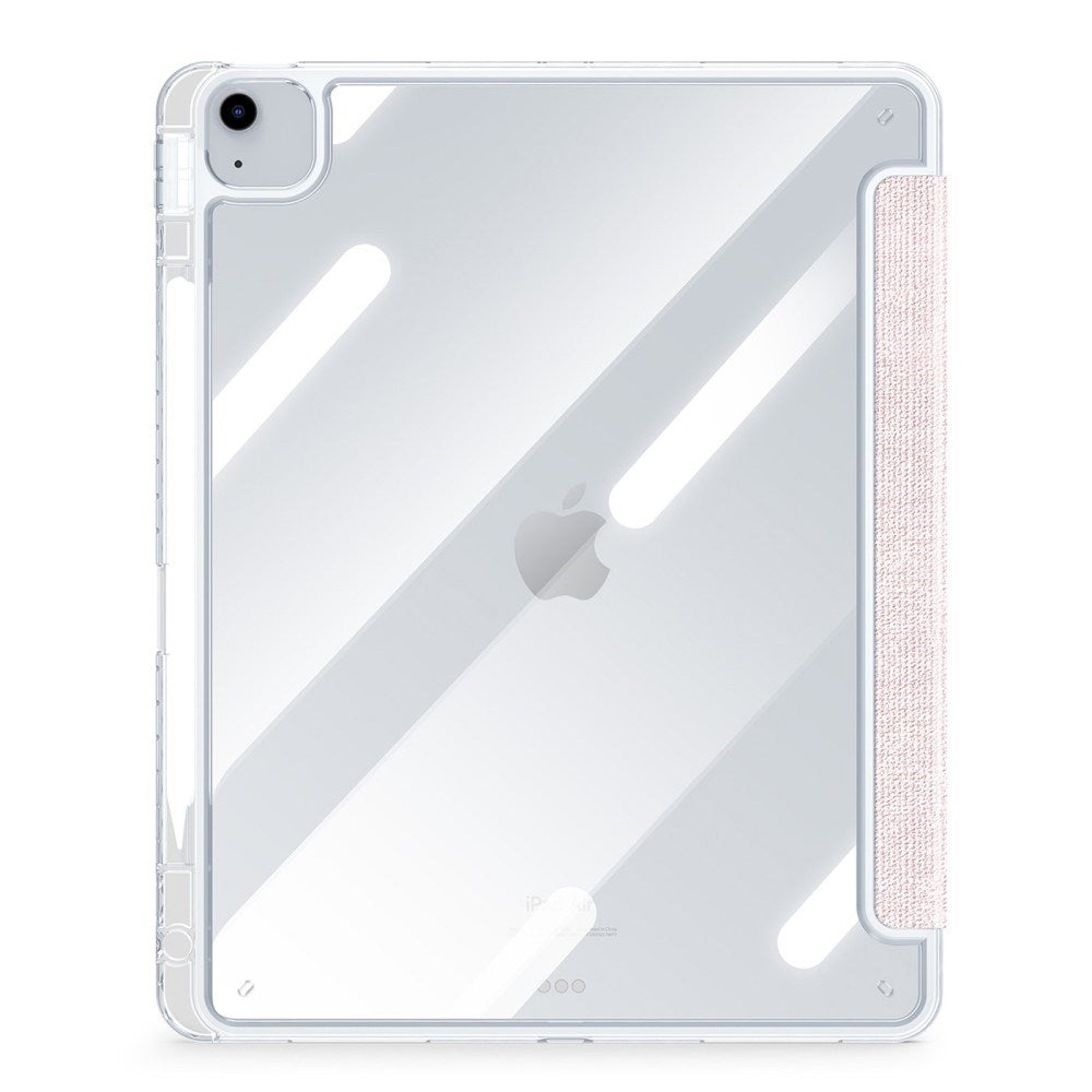 iPad Air 13" (2026 / 2025 / 2024) Tri-Fold Cover - DUX DUCIS Unid Series - Gennemsigtig / Pink