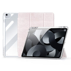 iPad Air 13" (2025 / 2024) Tri-Fold Cover - DUX DUCIS Unid Series - Gennemsigtig / Pink