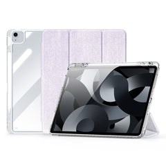 iPad Air 13" (2025 / 2024) Tri-Fold Cover - DUX DUCIS Unid Series - Gennemsigtig / Lilla