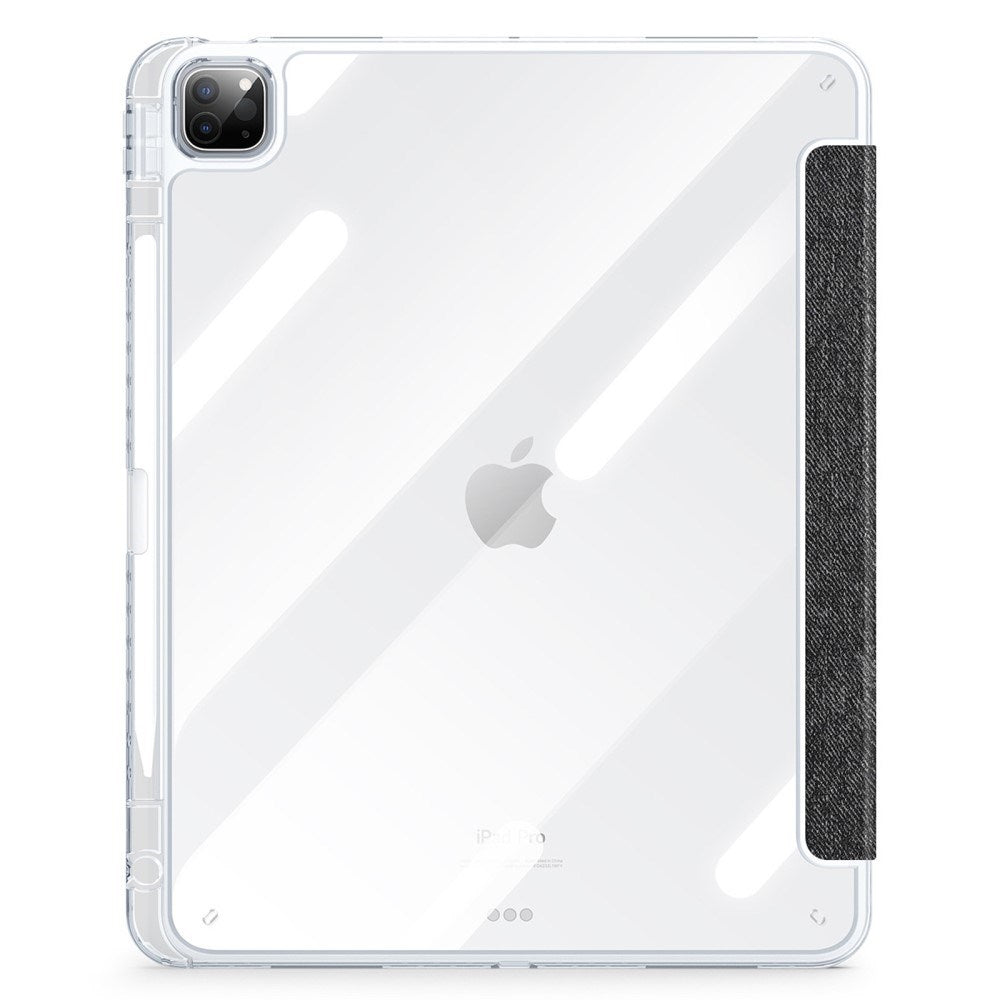 iPad Pro 13" (2025 / 2024) Tri-Fold Cover - DUX DUCIS Unid Series - Gennemsigtig / Sort