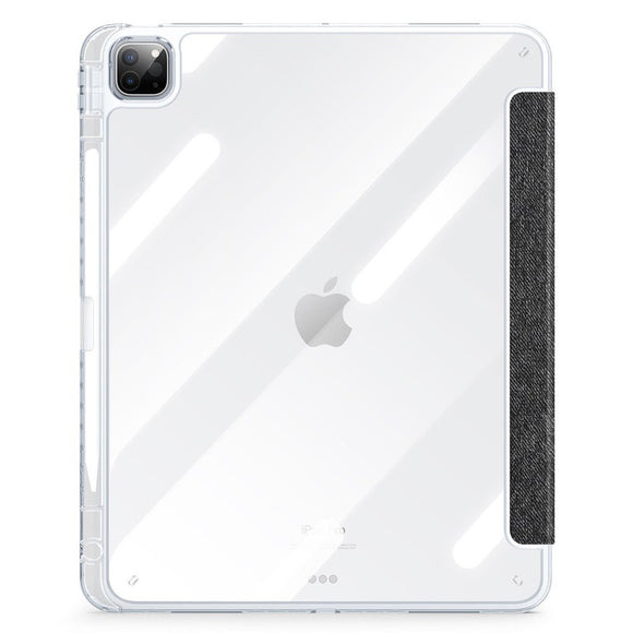 iPad Pro 13" (2025 / 2024) Tri-Fold Cover - DUX DUCIS Unid Series - Gennemsigtig / Sort