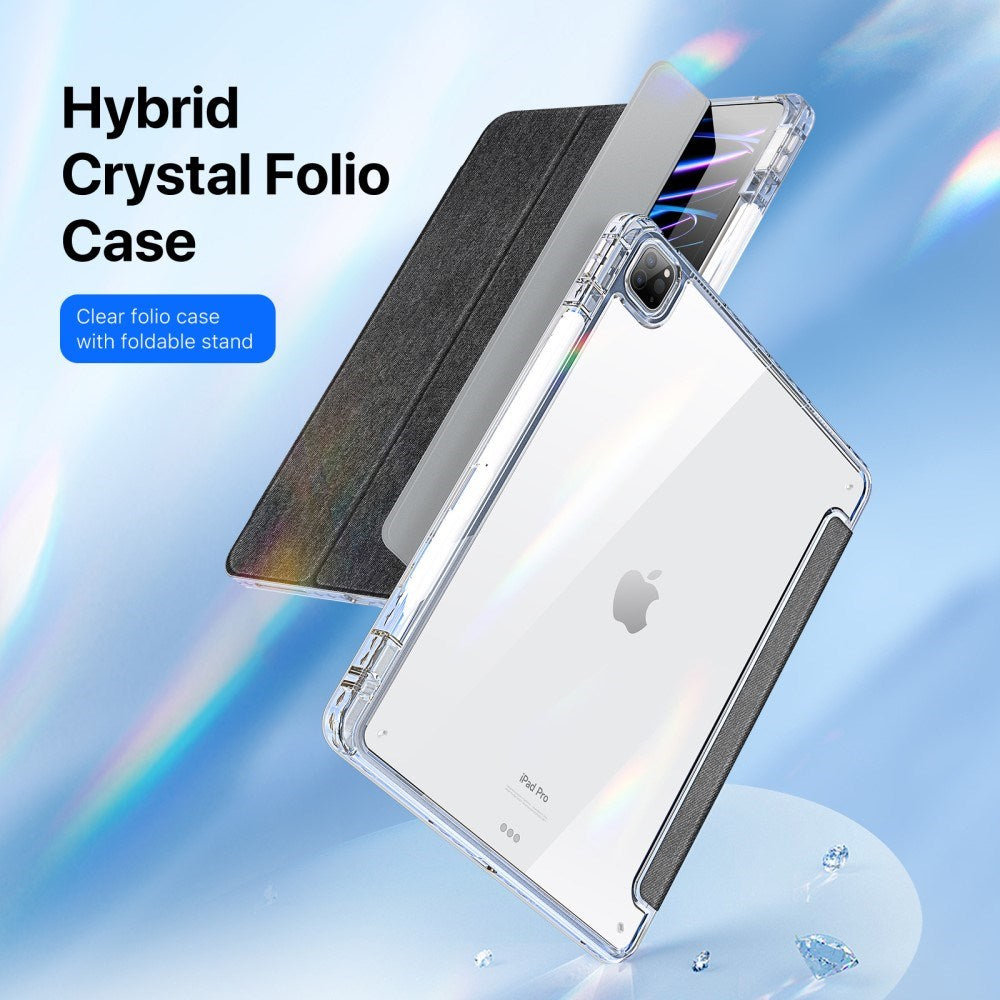 iPad Pro 13" (2025 / 2024) Tri-Fold Cover - DUX DUCIS Unid Series - Gennemsigtig / Sort