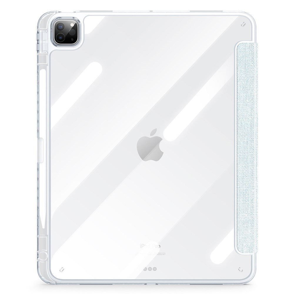 iPad Pro 13" (2025 / 2024) Tri-Fold Cover - DUX DUCIS Unid Series - Gennemsigtig / Lyseblå