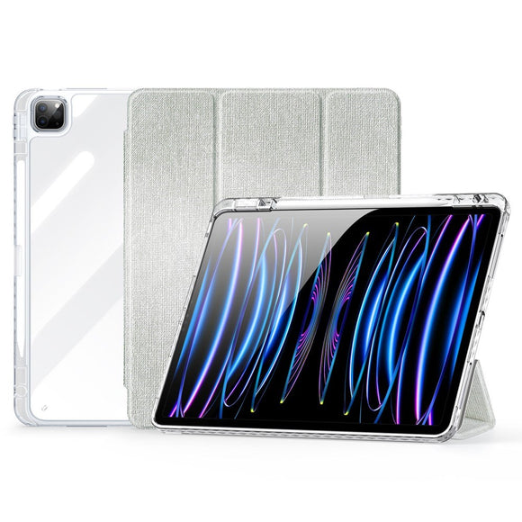 iPad Pro 13" (2025 / 2024) Tri-Fold Cover - DUX DUCIS Unid Series - Gennemsigtig / Grøn