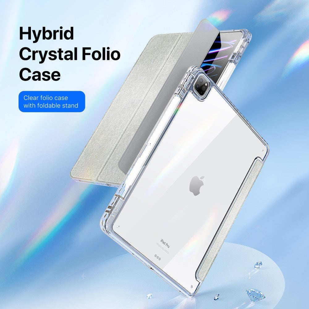 iPad Pro 13" (2025 / 2024) Tri-Fold Cover - DUX DUCIS Unid Series - Gennemsigtig / Grøn