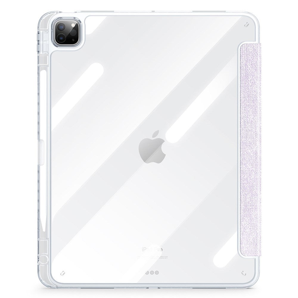 iPad Pro 13" (2025 / 2024) Tri-Fold Cover - DUX DUCIS Unid Series - Gennemsigtig / Lilla