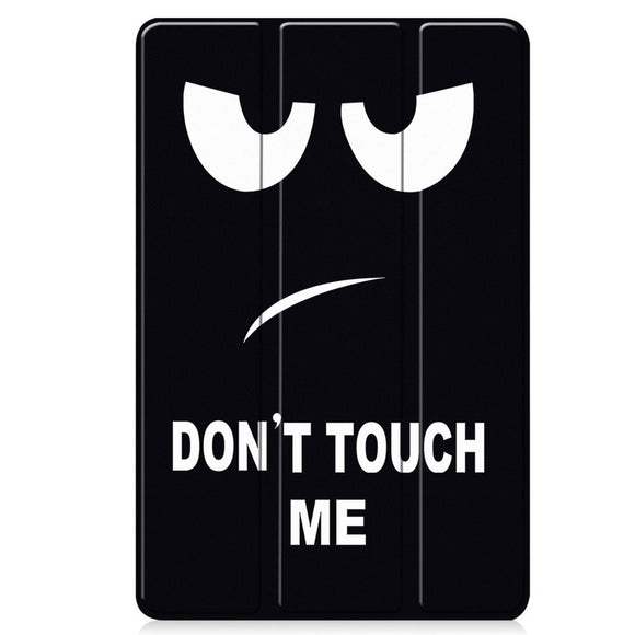 EDIERWOOD Xiaomi Redmi Pad Pro Tri-Fold Kunstlæder Cover m. Vågeblus Funktion - Don't Touch Me