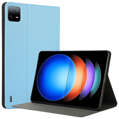 EIDERWOOD Xiaomi Pad 6S Pro Vegansk Læder Tablet Cover m. Ståfunktion - Lyseblå