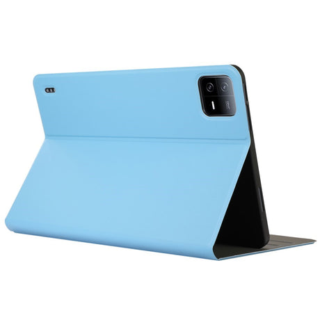 EIDERWOOD Xiaomi Pad 6S Pro Vegansk Læder Tablet Cover m. Ståfunktion - Lyseblå