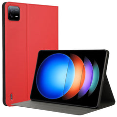 EIDERWOOD Xiaomi Pad 6S Pro Vegansk Læder Tablet Cover m. Ståfunktion - Rød
