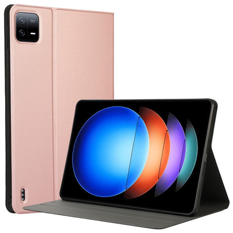 EIDERWOOD Xiaomi Pad 6S Pro Vegansk Læder Tablet Cover m. Ståfunktion - Rose Gold