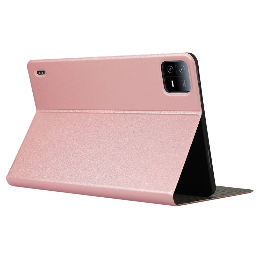 EIDERWOOD Xiaomi Pad 6S Pro Vegansk Læder Tablet Cover m. Ståfunktion - Rose Gold
