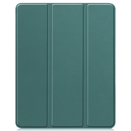 EIDERWOOD iPad Air 13" (2026 / 2025 / 2024) Tri-Fold Kunst Læder Cover m. Apple Pencil Holder - Grøn