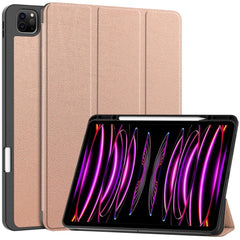 EIDERWOOD iPad Air 13" (2025 / 2024) Tri-Fold Kunst Læder Cover m. Apple Pencil Holder - Rose Gold