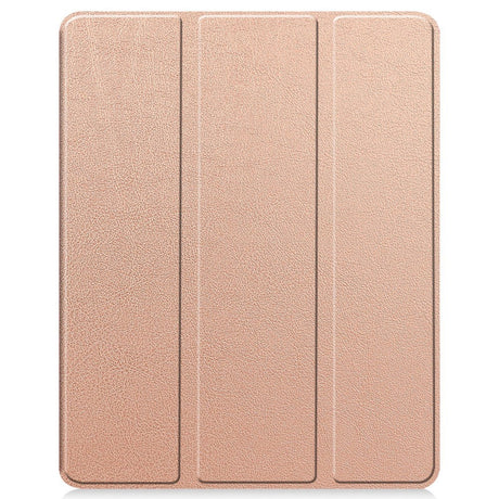 EIDERWOOD iPad Air 13" (2026 / 2025 / 2024) Tri-Fold Kunst Læder Cover m. Apple Pencil Holder - Rose Gold