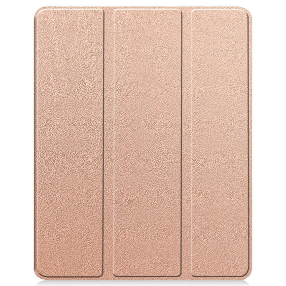 EIDERWOOD iPad Air 13" (2026 / 2025 / 2024) Tri-Fold Kunst Læder Cover m. Apple Pencil Holder - Rose Gold