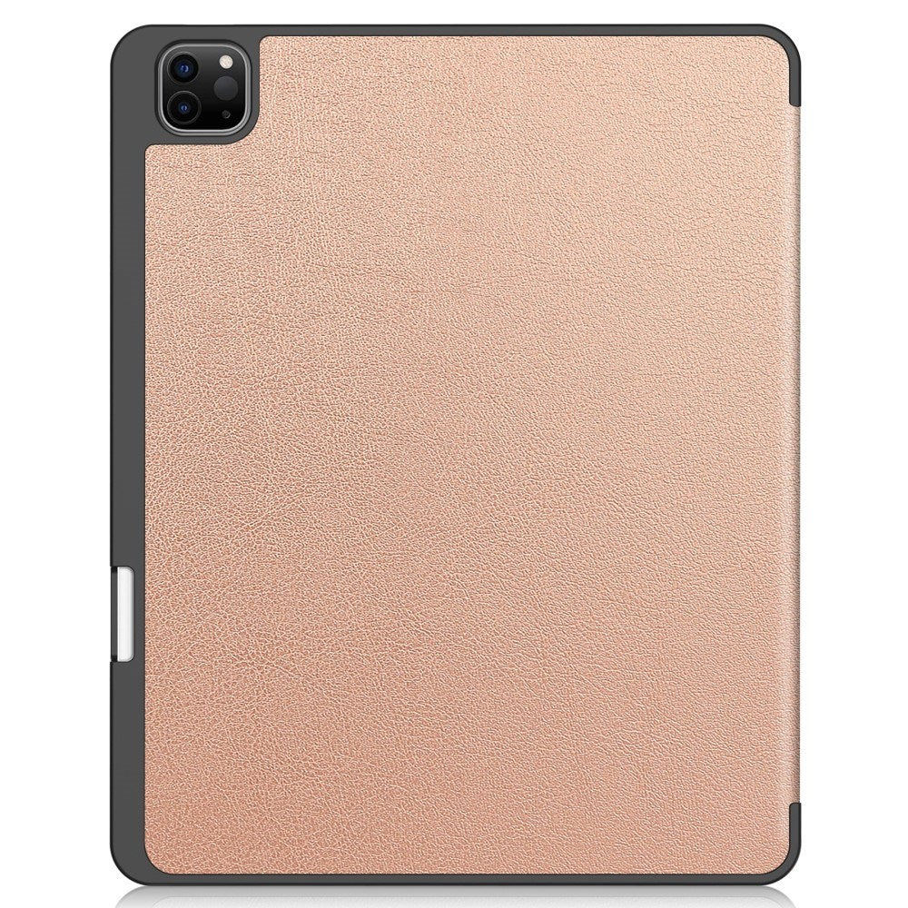 EIDERWOOD iPad Air 13" (2026 / 2025 / 2024) Tri-Fold Kunst Læder Cover m. Apple Pencil Holder - Rose Gold