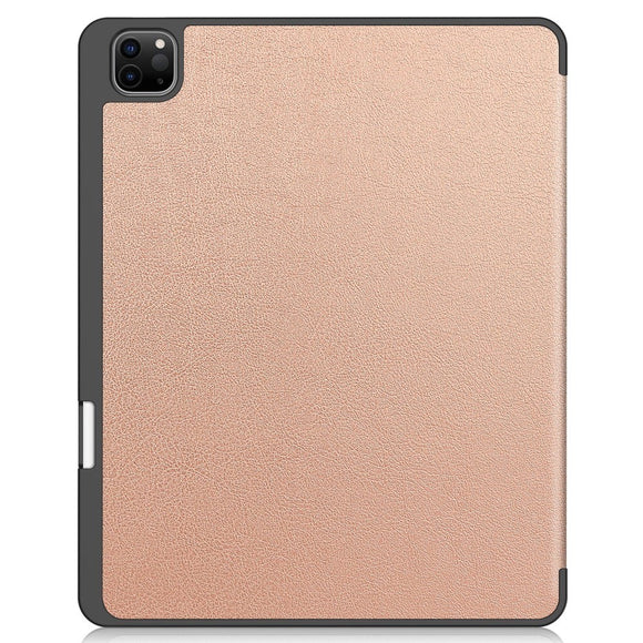 EIDERWOOD iPad Air 13" (2026 / 2025 / 2024) Tri-Fold Kunst Læder Cover m. Apple Pencil Holder - Rose Gold