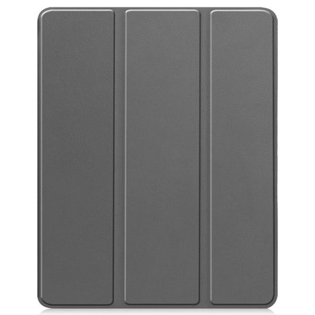 EIDERWOOD iPad Air 13" (2026 / 2025 / 2024) Tri-Fold Kunst Læder Cover m. Apple Pencil Holder - Grå