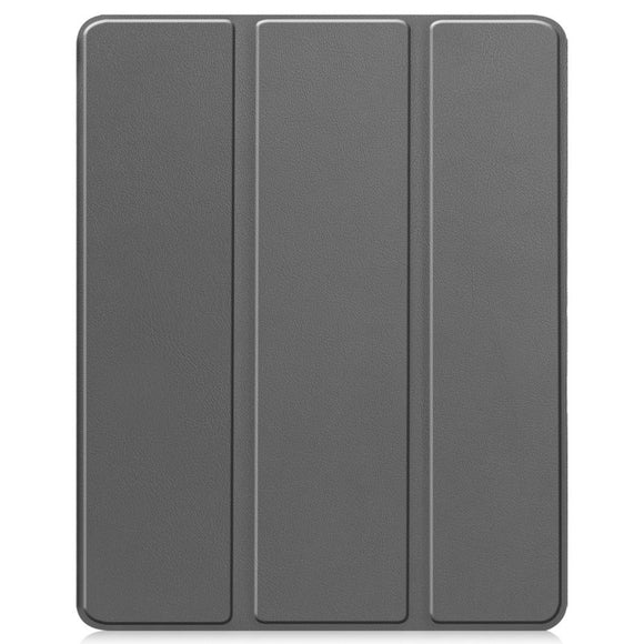 EIDERWOOD iPad Air 13" (2026 / 2025 / 2024) Tri-Fold Kunst Læder Cover m. Apple Pencil Holder - Grå