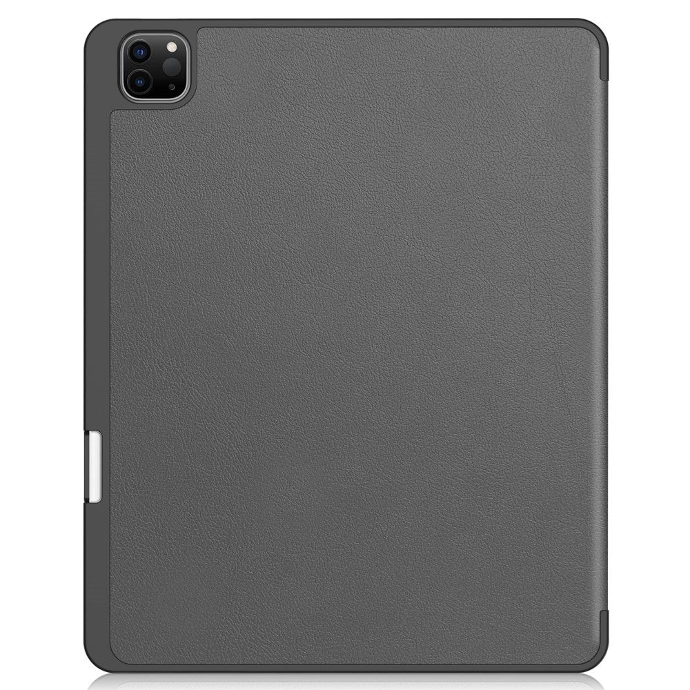 EIDERWOOD iPad Air 13" (2026 / 2025 / 2024) Tri-Fold Kunst Læder Cover m. Apple Pencil Holder - Grå