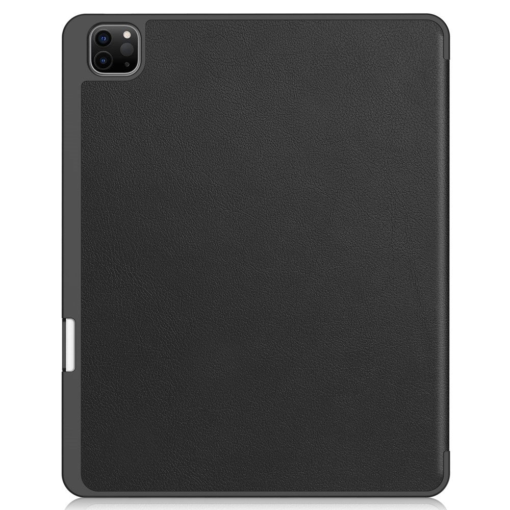 EIDERWOOD iPad Air 13" (2026 / 2025 / 2024) Tri-Fold Kunst Læder Cover m. Apple Pencil Holder - Sort