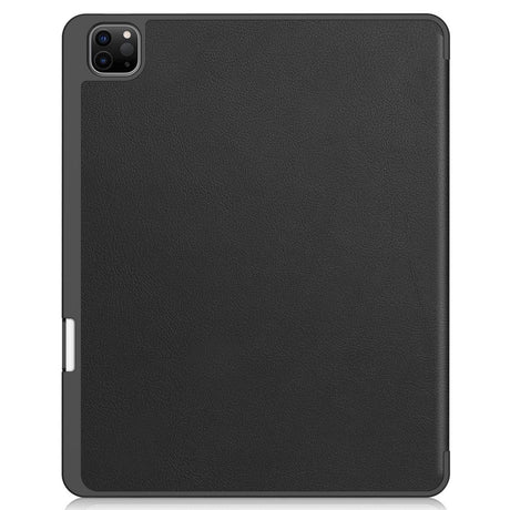 EIDERWOOD iPad Air 13" (2026 / 2025 / 2024) Tri-Fold Kunst Læder Cover m. Apple Pencil Holder - Sort