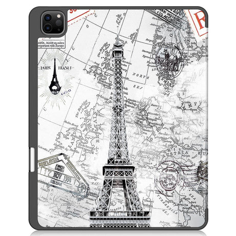 EIDERWOOD iPad Air 13" (2026 / 2025 / 2024) Tri-Fold Kunstlæder Cover m. Vågeblus Funktion - Eiffeltårnet