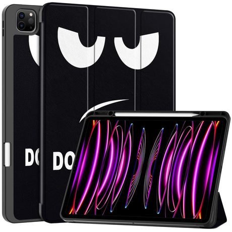 EIDERWOOD iPad Air 13" (2026 / 2025 / 2024) Tri-Fold Kunstlæder Cover m. Vågeblus Funktion - Don't Touch Me