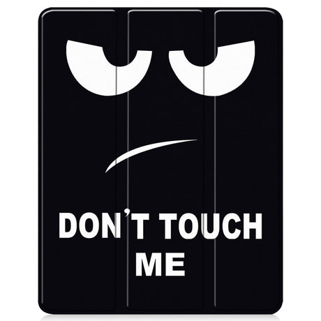 EIDERWOOD iPad Air 13" (2026 / 2025 / 2024) Tri-Fold Kunstlæder Cover m. Vågeblus Funktion - Don't Touch Me