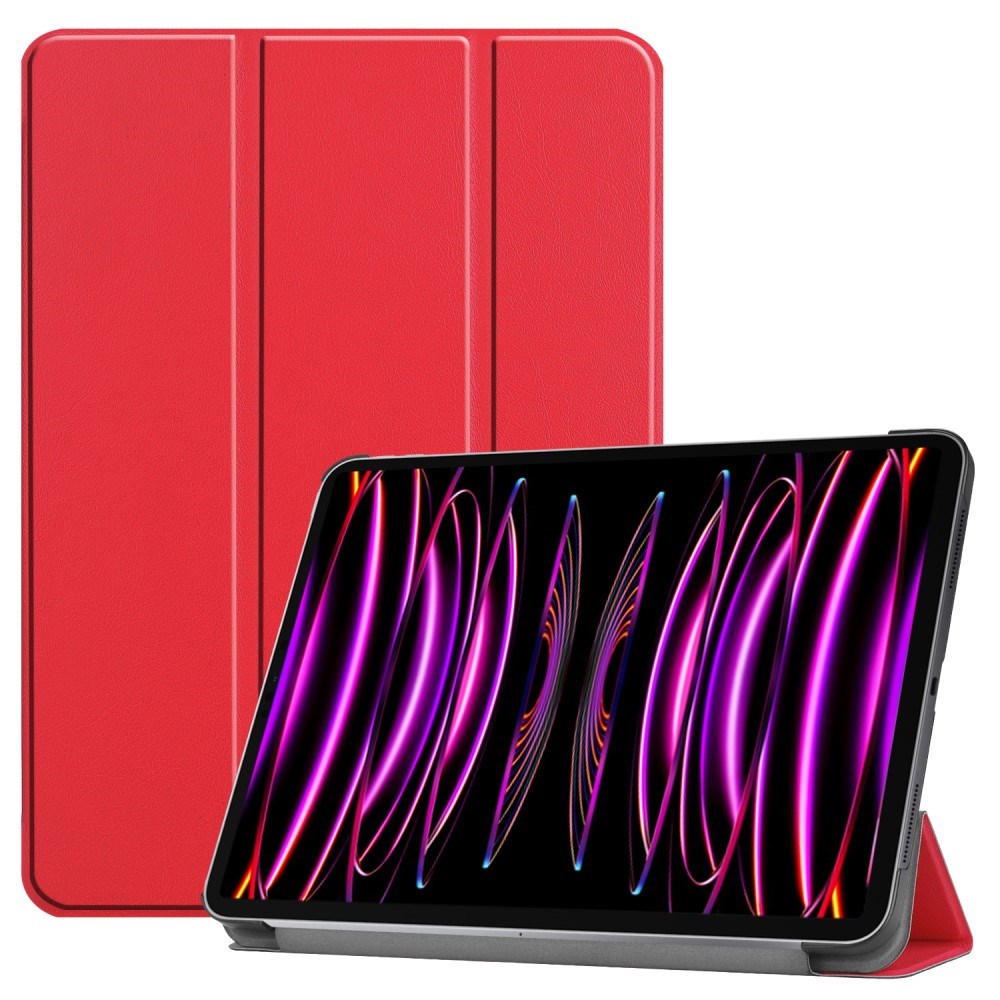 EIDERWOOD iPad Air 13" (2026 / 2025 / 2024) Tri-Fold Læder Cover - Rød